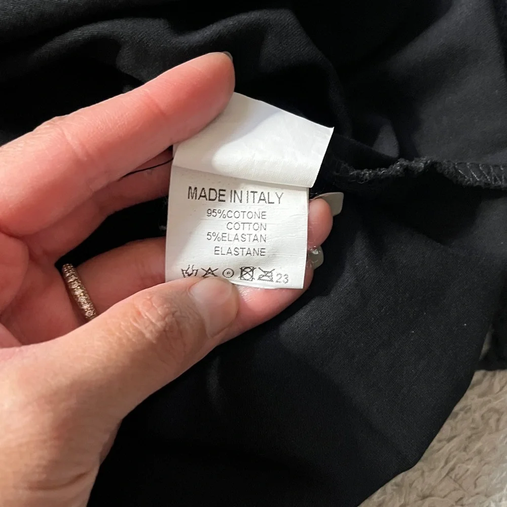 Amici by Baci size(look @ measurements) black and White Women's Top